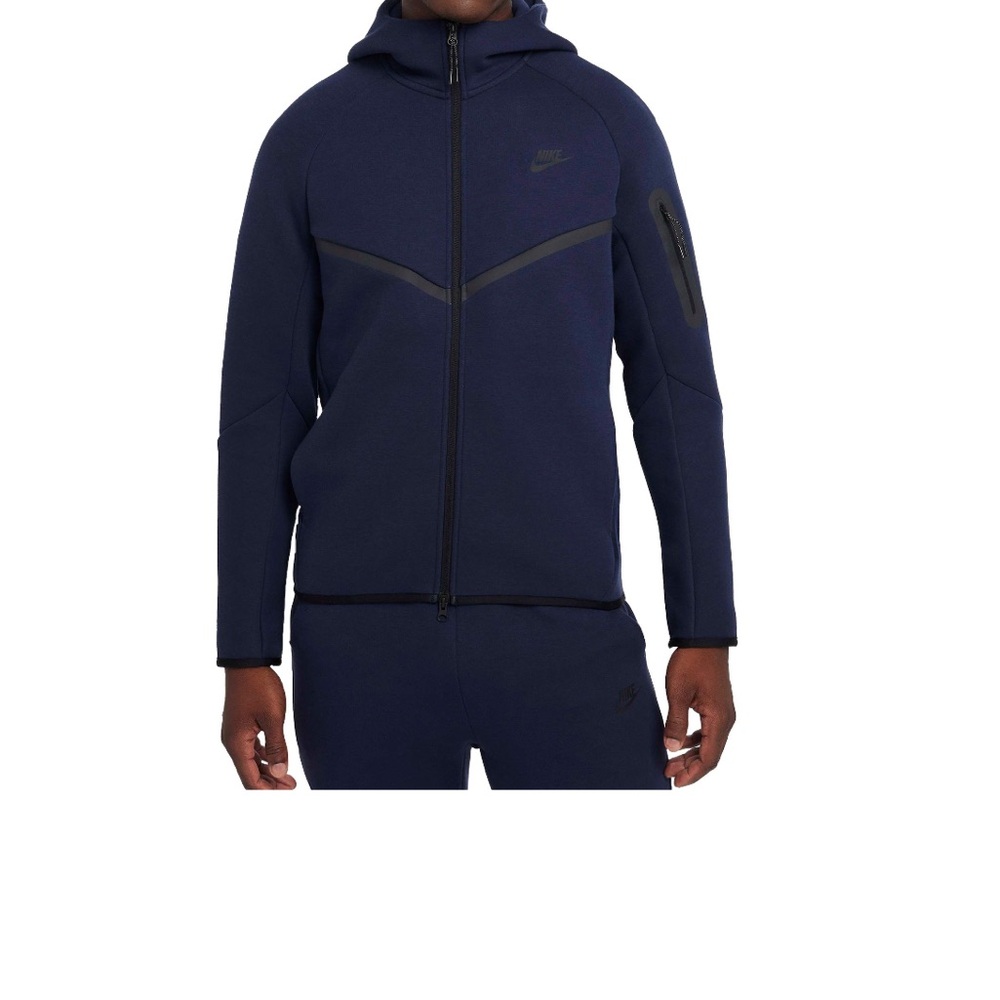 Nike Men’s Tech Fleece Full-zip Windrunner Hoodie Mens L Obsidian Navy NWT